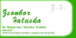 zsombor haluska business card